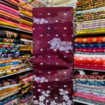 Half Silk Jamdhani Sharee Brown